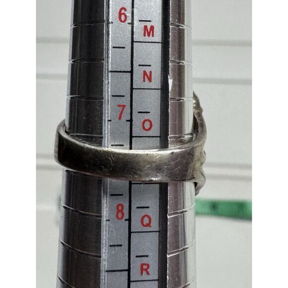 Citrine 925 Sterling Silver Victorian Style Ornate Ring Size 7.5 - Picture 2 of 4